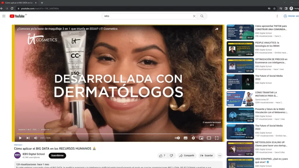 Publicidad en Youtube